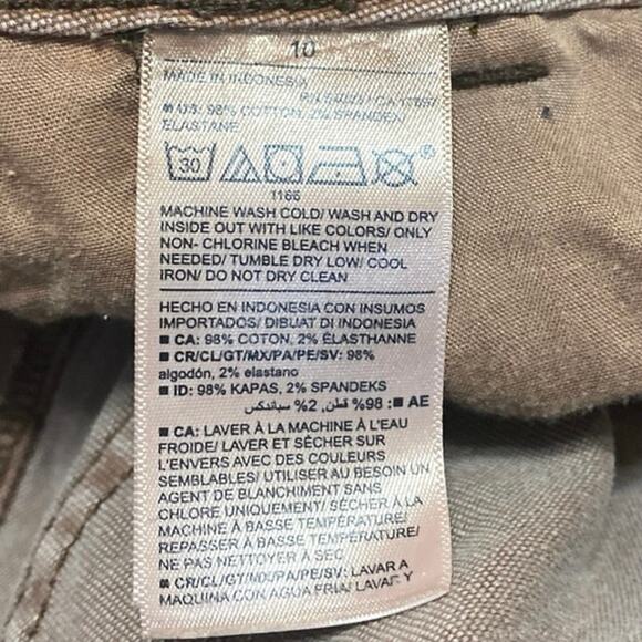 Old Navy Women's Brown Tan Wide Leg High Waisted Baggy Denim Jeans Pants Size 10 - Picture 5 of 5